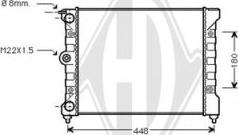 Diederichs DCM3376 - Radiator, engine cooling autospares.lv