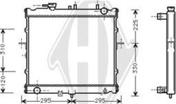 Diederichs DCM3752 - Radiator, engine cooling autospares.lv