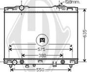 Diederichs DCM3768 - Radiator, engine cooling autospares.lv