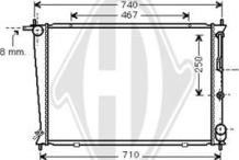 Diederichs DCM3714 - Radiator, engine cooling autospares.lv