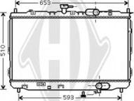 Diederichs DCM3776 - Radiator, engine cooling autospares.lv