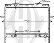 Diederichs DCM3770 - Radiator, engine cooling autospares.lv