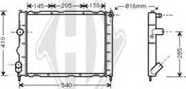 Diederichs DCM2906 - Radiator, engine cooling autospares.lv