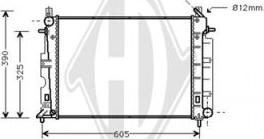 Diederichs DCM2981 - Radiator, engine cooling autospares.lv