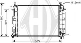 Diederichs DCM2983 - Radiator, engine cooling autospares.lv