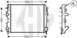 Diederichs DCM2931 - Radiator, engine cooling autospares.lv