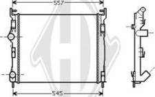 Diederichs DCM2932 - Radiator, engine cooling autospares.lv