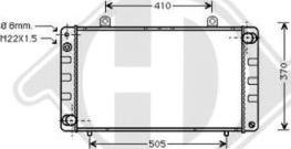 Diederichs DCM2974 - Radiator, engine cooling autospares.lv