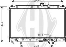 Diederichs DCM2494 - Radiator, engine cooling autospares.lv