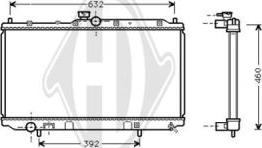 Diederichs DCM2491 - Radiator, engine cooling autospares.lv