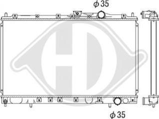 Diederichs DCM2459 - Radiator, engine cooling autospares.lv