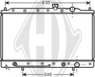 Diederichs DCM2464 - Radiator, engine cooling autospares.lv