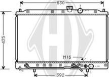 Diederichs DCM2460 - Radiator, engine cooling autospares.lv