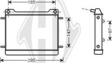 Diederichs DCM2409 - Radiator, engine cooling autospares.lv