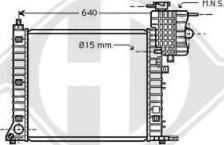 Diederichs DCM2402 - Radiator, engine cooling autospares.lv