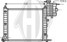 Diederichs DCM2410 - Radiator, engine cooling autospares.lv