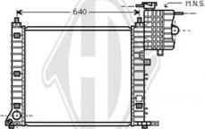 Diederichs DCM2411 - Radiator, engine cooling autospares.lv