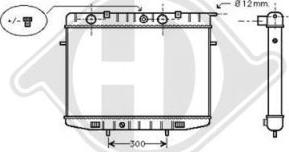 Diederichs DCM2593 - Radiator, engine cooling autospares.lv