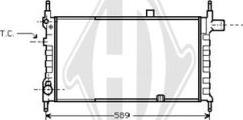 Diederichs DCM2564 - Radiator, engine cooling autospares.lv