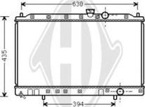 Diederichs DCM2539 - Radiator, engine cooling autospares.lv