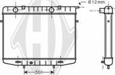 Diederichs DCM2609 - Radiator, engine cooling autospares.lv