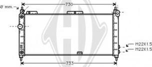 Diederichs DCM2604 - Radiator, engine cooling autospares.lv