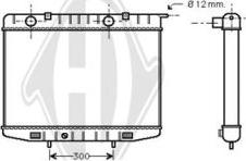 Diederichs DCM2610 - Radiator, engine cooling autospares.lv