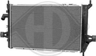 Diederichs DCM2638 - Radiator, engine cooling autospares.lv