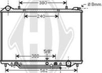 Diederichs DCM2670 - Radiator, engine cooling autospares.lv