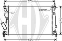 Diederichs DCM2093 - Radiator, engine cooling autospares.lv