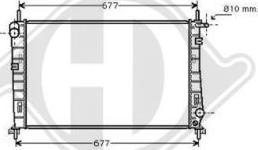 Diederichs DCM2044 - Radiator, engine cooling autospares.lv