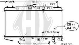 Diederichs DCM2146 - Radiator, engine cooling autospares.lv