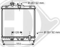 Diederichs DCM2164 - Radiator, engine cooling autospares.lv