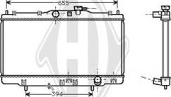 Diederichs DCM2161 - Radiator, engine cooling autospares.lv