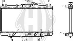 Diederichs DCM2162 - Radiator, engine cooling autospares.lv