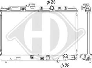 Diederichs DCM2136 - Radiator, engine cooling autospares.lv