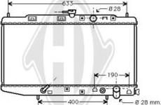 Diederichs DCM2138 - Radiator, engine cooling autospares.lv