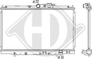 Diederichs DCM2176 - Radiator, engine cooling autospares.lv