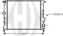 Diederichs DCM2854 - Radiator, engine cooling autospares.lv