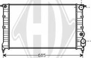 Diederichs DCM2851 - Radiator, engine cooling autospares.lv