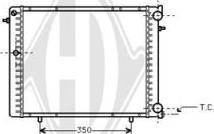 Diederichs DCM2857 - Radiator, engine cooling autospares.lv