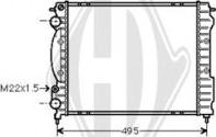 Diederichs DCM2860 - Radiator, engine cooling autospares.lv