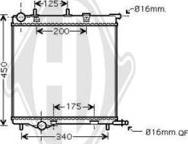 Diederichs DCM2806 - Radiator, engine cooling autospares.lv