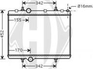 Diederichs DCM2802 - Radiator, engine cooling autospares.lv