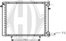 Diederichs DCM2836 - Radiator, engine cooling autospares.lv