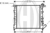 Diederichs DCM2833 - Radiator, engine cooling autospares.lv