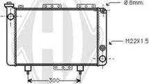 Diederichs DCM2824 - Radiator, engine cooling autospares.lv