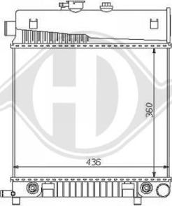 Diederichs DCM2345 - Radiator, engine cooling autospares.lv