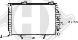 Diederichs DCM2343 - Radiator, engine cooling autospares.lv