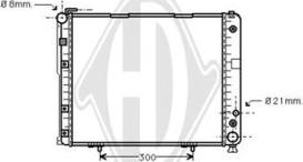 Diederichs DCM2356 - Radiator, engine cooling autospares.lv